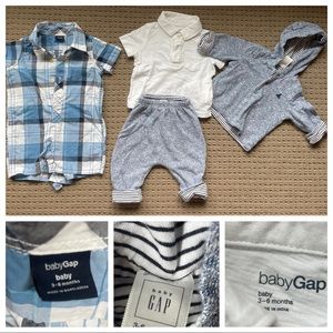Lot: Baby Gap Boys 3-6 Month Outfits